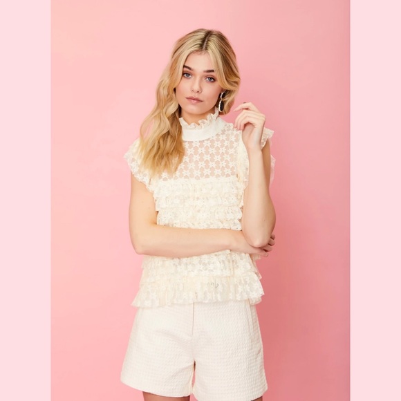 SISTER JANE COUNTRY ICON RUFFLE TOP - Picture 1 of 4